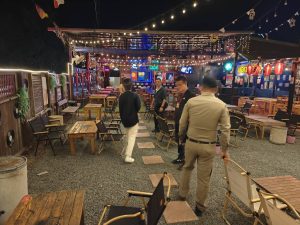 ร่วมตรวจร้านบอกเล่า90 (ตำรวจ+ปกครอง+สาธา+เทศบาล)